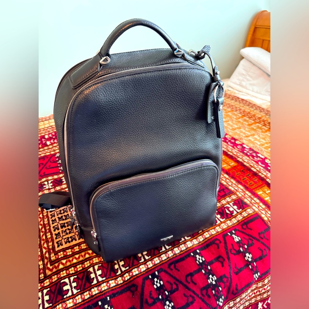 Tumi Gail Black Leather Backpack/Rucksack New